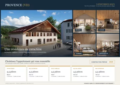 Provence (VD) â 5 appartements dans une rénovation de charme